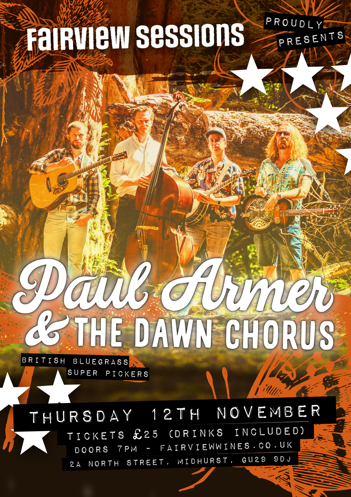 Paul Armer & The Dawn Chorus Live @ Fairview Wines - November 12th